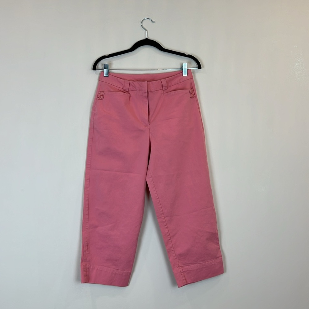 Talbots salmon cotton capris size 8